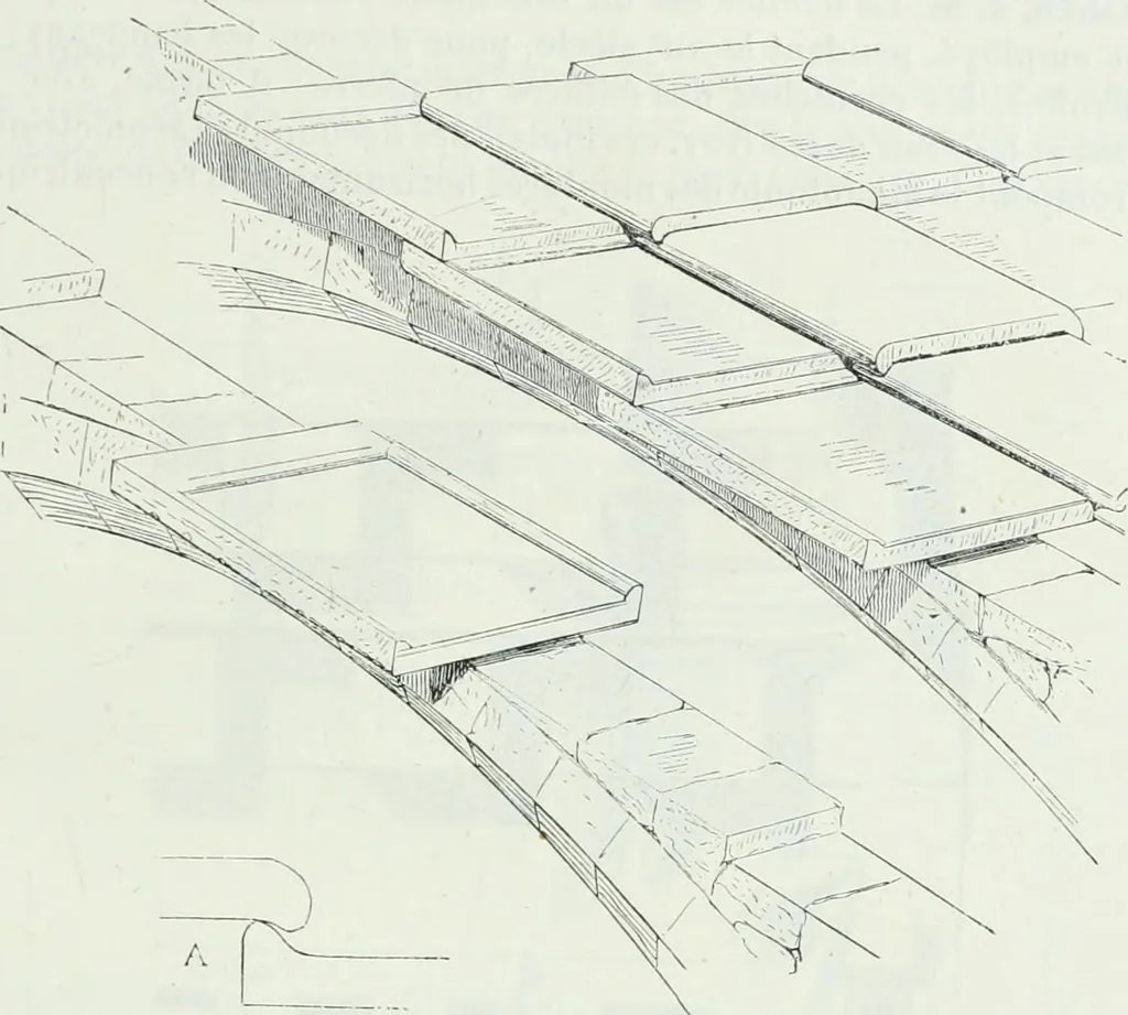 An illustration from Dictionnaire raisonné de l'architecture française du XIe au XVIe siècle, 1875, leaf 32