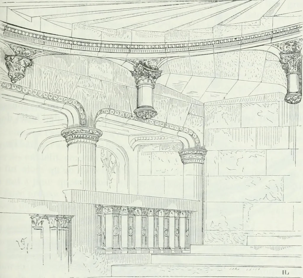 An illustration from Dictionnaire raisonné de l'architecture française du XIe au XVIe siècle, 1875, leaf 320