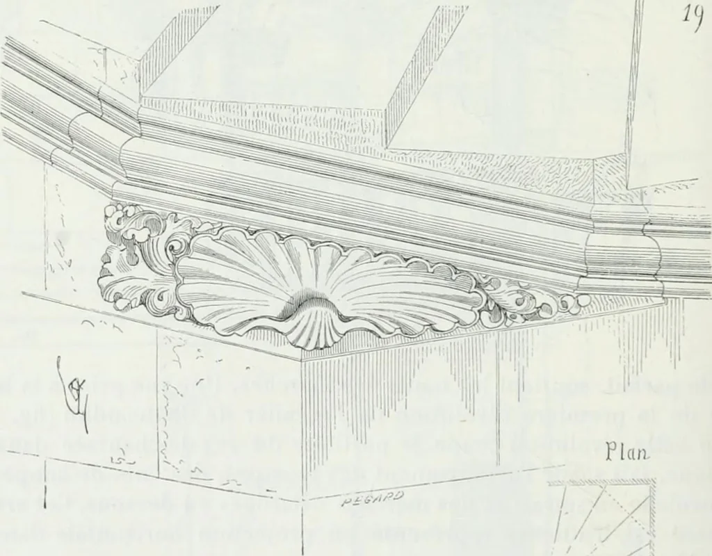 An illustration from Dictionnaire raisonné de l'architecture française du XIe au XVIe siècle, 1875, leaf 321