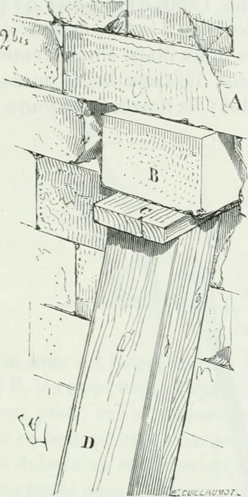 An illustration from Dictionnaire raisonné de l'architecture française du XIe au XVIe siècle, 1875, leaf 344