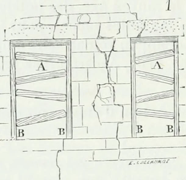 An illustration from Dictionnaire raisonné de l'architecture française du XIe au XVIe siècle, 1875, leaf 355