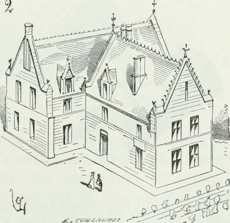 An illustration from Dictionnaire raisonné de l'architecture française du XIe au XVIe siècle, 1875, leaf 368