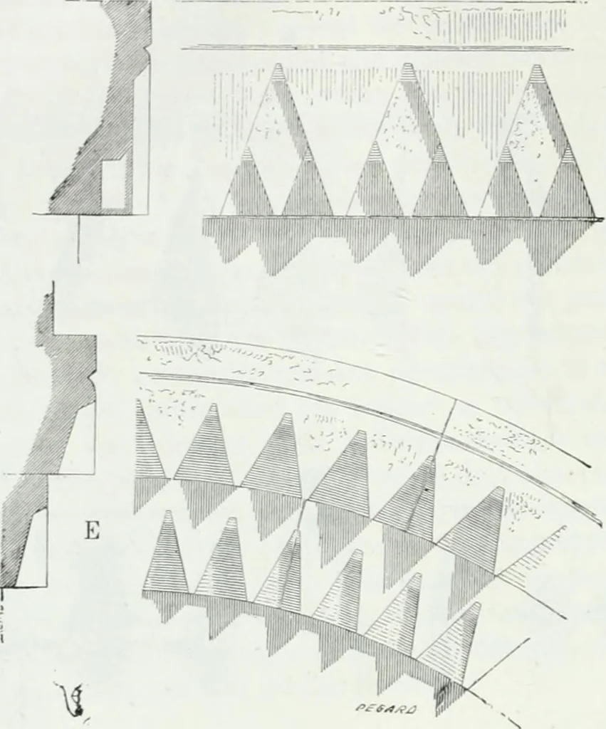 An illustration from Dictionnaire raisonné de l'architecture française du XIe au XVIe siècle, 1875, leaf 37