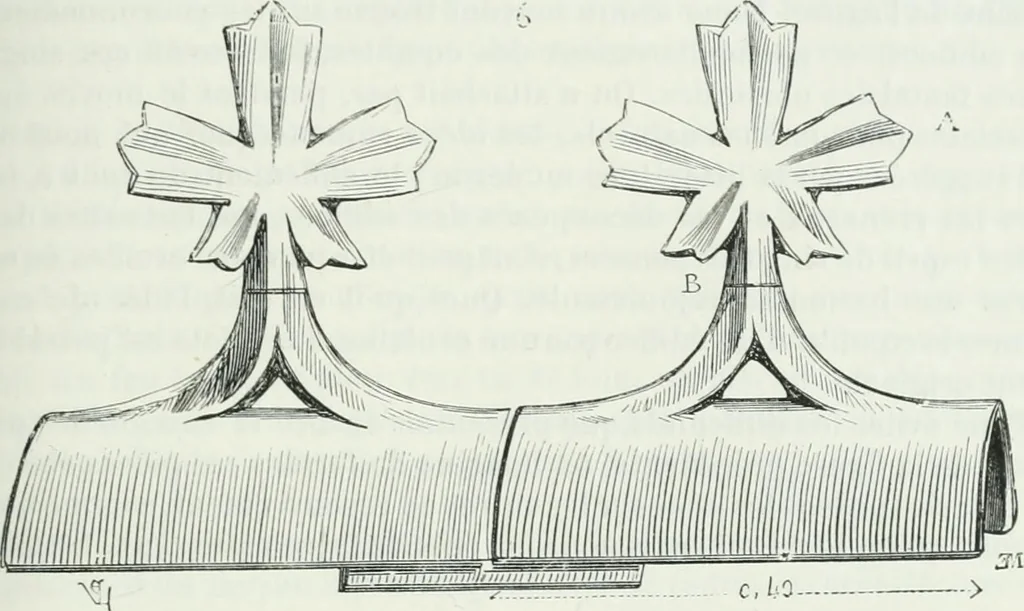 An illustration from Dictionnaire raisonné de l'architecture française du XIe au XVIe siècle, 1875, leaf 372