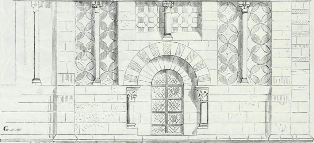An illustration from Dictionnaire raisonné de l'architecture française du XIe au XVIe siècle, 1875, leaf 381