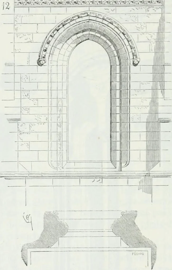 An illustration from Dictionnaire raisonné de l'architecture française du XIe au XVIe siècle, 1875, leaf 385
