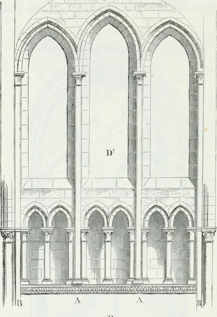 An illustration from Dictionnaire raisonné de l'architecture française du XIe au XVIe siècle, 1875, leaf 387