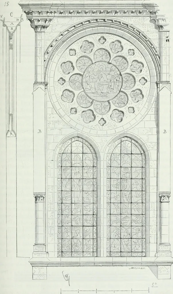 An illustration from Dictionnaire raisonné de l'architecture française du XIe au XVIe siècle, 1875, leaf 390