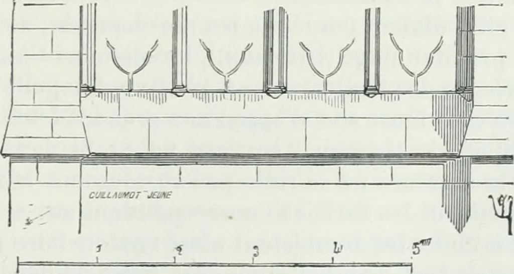 An illustration from Dictionnaire raisonné de l'architecture française du XIe au XVIe siècle, 1875, leaf 396