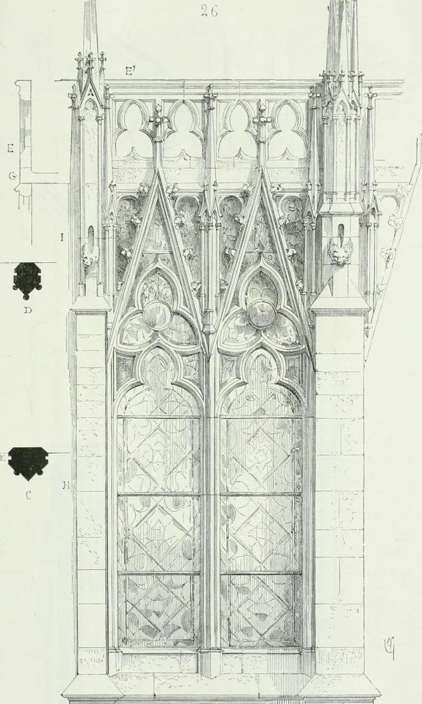 An illustration from Dictionnaire raisonné de l'architecture française du XIe au XVIe siècle, 1875, leaf 406