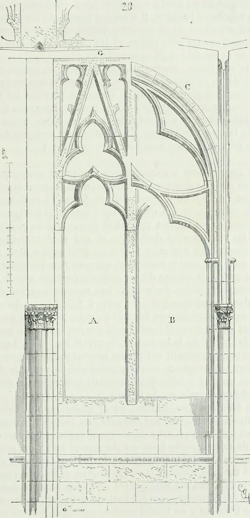 An illustration from Dictionnaire raisonné de l'architecture française du XIe au XVIe siècle, 1875, leaf 408