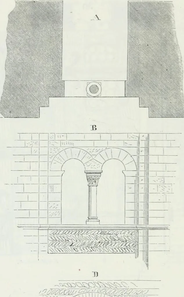 An illustration from Dictionnaire raisonné de l'architecture française du XIe au XVIe siècle, 1875, leaf 413