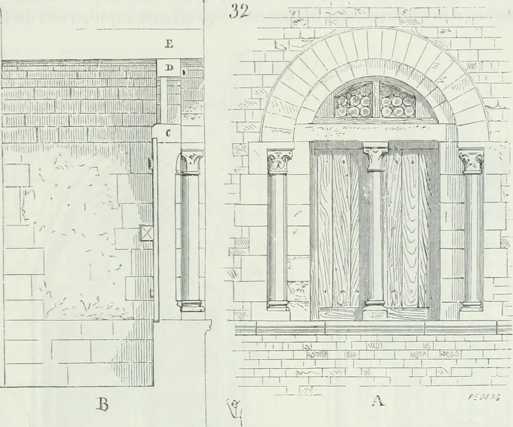 An illustration from Dictionnaire raisonné de l'architecture française du XIe au XVIe siècle, 1875, leaf 414