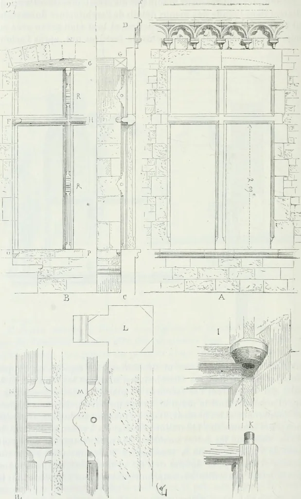 An illustration from Dictionnaire raisonné de l'architecture française du XIe au XVIe siècle, 1875, leaf 419