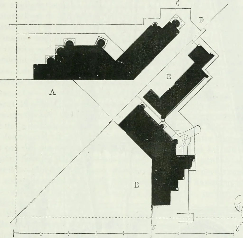 An illustration from Dictionnaire raisonné de l'architecture française du XIe au XVIe siècle, 1875, leaf 440