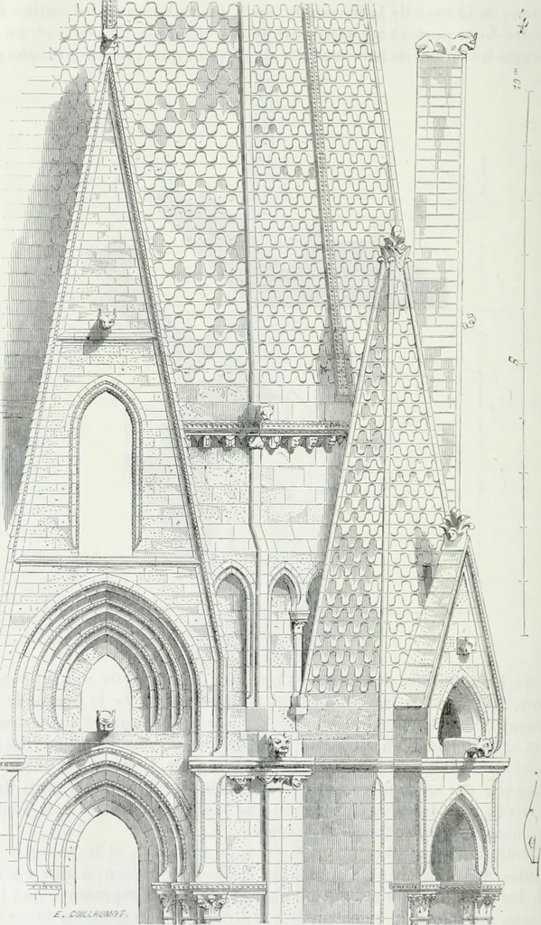 An illustration from Dictionnaire raisonné de l'architecture française du XIe au XVIe siècle, 1875, leaf 441