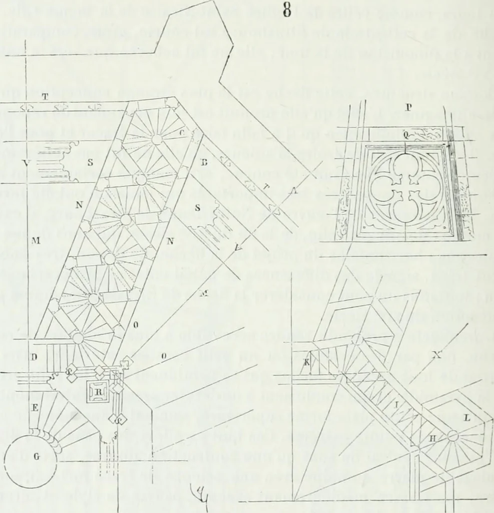 An illustration from Dictionnaire raisonné de l'architecture française du XIe au XVIe siècle, 1875, leaf 449