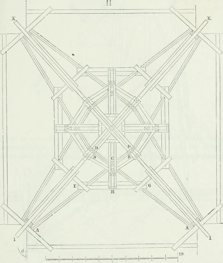 An illustration from Dictionnaire raisonné de l'architecture française du XIe au XVIe siècle, 1875, leaf 456