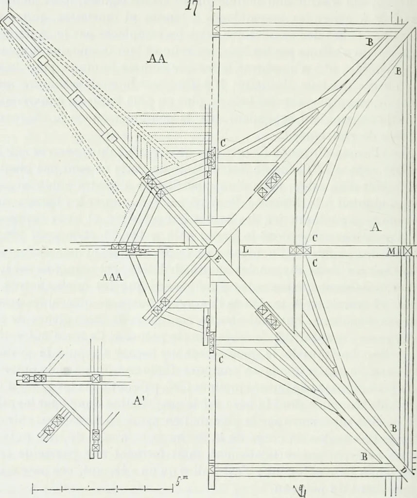 An illustration from Dictionnaire raisonné de l'architecture française du XIe au XVIe siècle, 1875, leaf 463