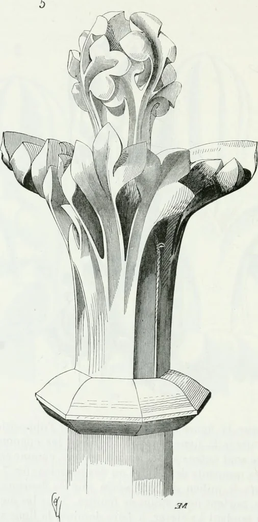 An illustration from Dictionnaire raisonné de l'architecture française du XIe au XVIe siècle, 1875, leaf 485
