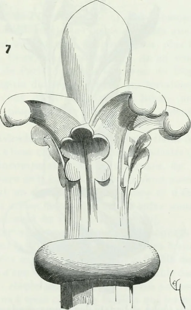 An illustration from Dictionnaire raisonné de l'architecture française du XIe au XVIe siècle, 1875, leaf 486
