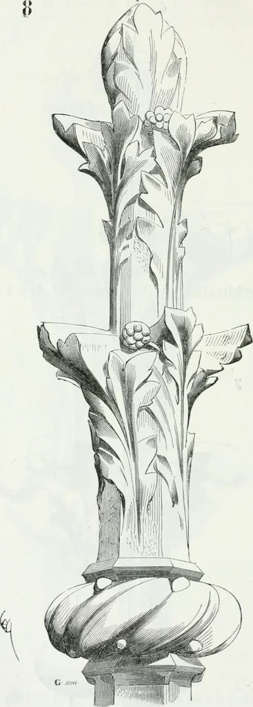An illustration from Dictionnaire raisonné de l'architecture française du XIe au XVIe siècle, 1875, leaf 487