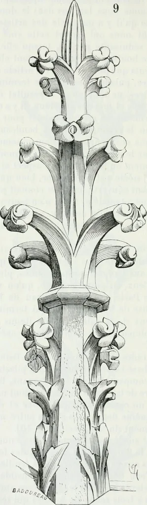 An illustration from Dictionnaire raisonné de l'architecture française du XIe au XVIe siècle, 1875, leaf 489