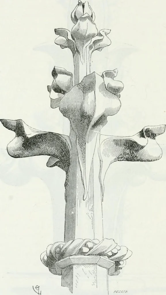 An illustration from Dictionnaire raisonné de l'architecture française du XIe au XVIe siècle, 1875, leaf 491