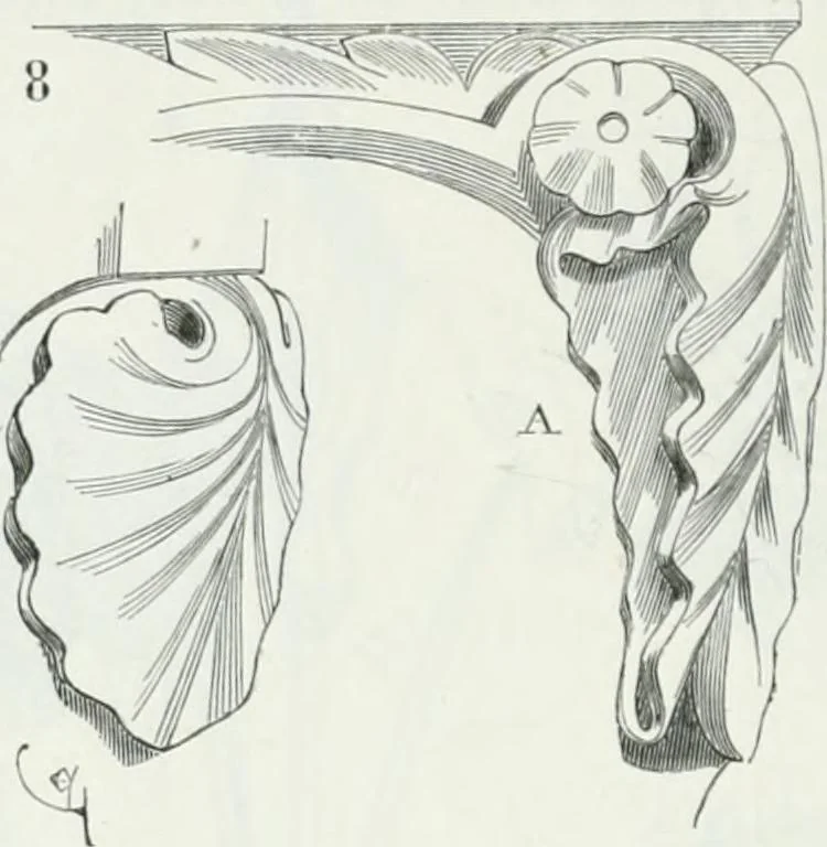 An illustration from Dictionnaire raisonné de l'architecture française du XIe au XVIe siècle, 1875, leaf 503