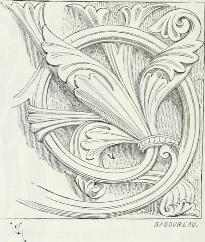 An illustration from Dictionnaire raisonné de l'architecture française du XIe au XVIe siècle, 1875, leaf 505