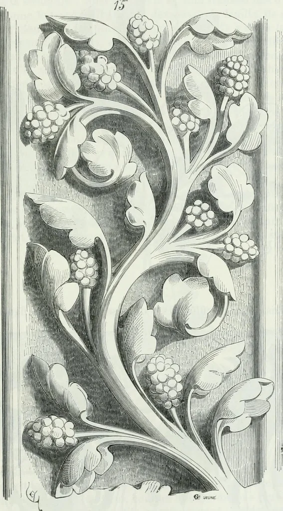 An illustration from Dictionnaire raisonné de l'architecture française du XIe au XVIe siècle, 1875, leaf 510