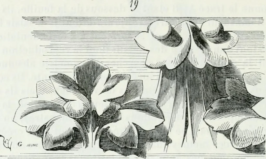 An illustration from Dictionnaire raisonné de l'architecture française du XIe au XVIe siècle, 1875, leaf 513