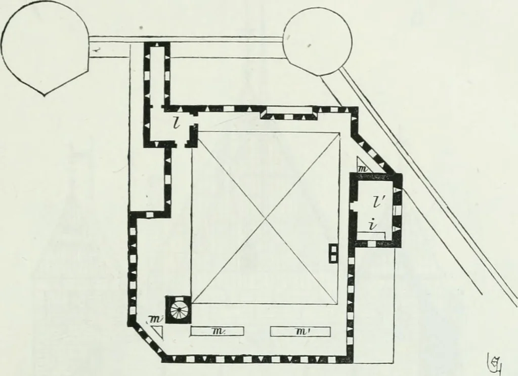 An illustration from Dictionnaire raisonné de l'architecture française du XIe au XVIe siècle, 1875, leaf 52