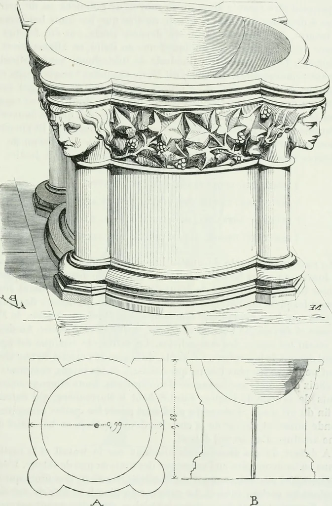 An illustration from Dictionnaire raisonné de l'architecture française du XIe au XVIe siècle, 1875, leaf 548