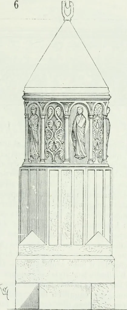 An illustration from Dictionnaire raisonné de l'architecture française du XIe au XVIe siècle, 1875, leaf 550
