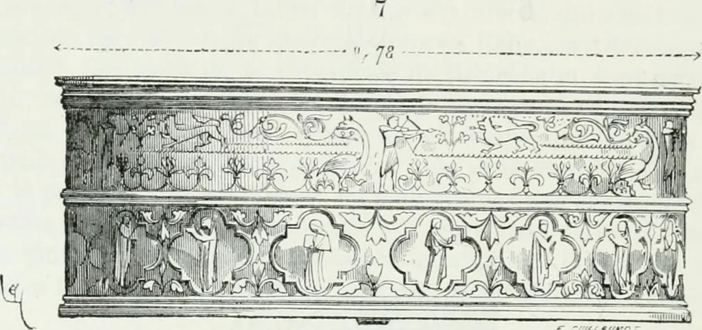 An illustration from Dictionnaire raisonné de l'architecture française du XIe au XVIe siècle, 1875, leaf 551