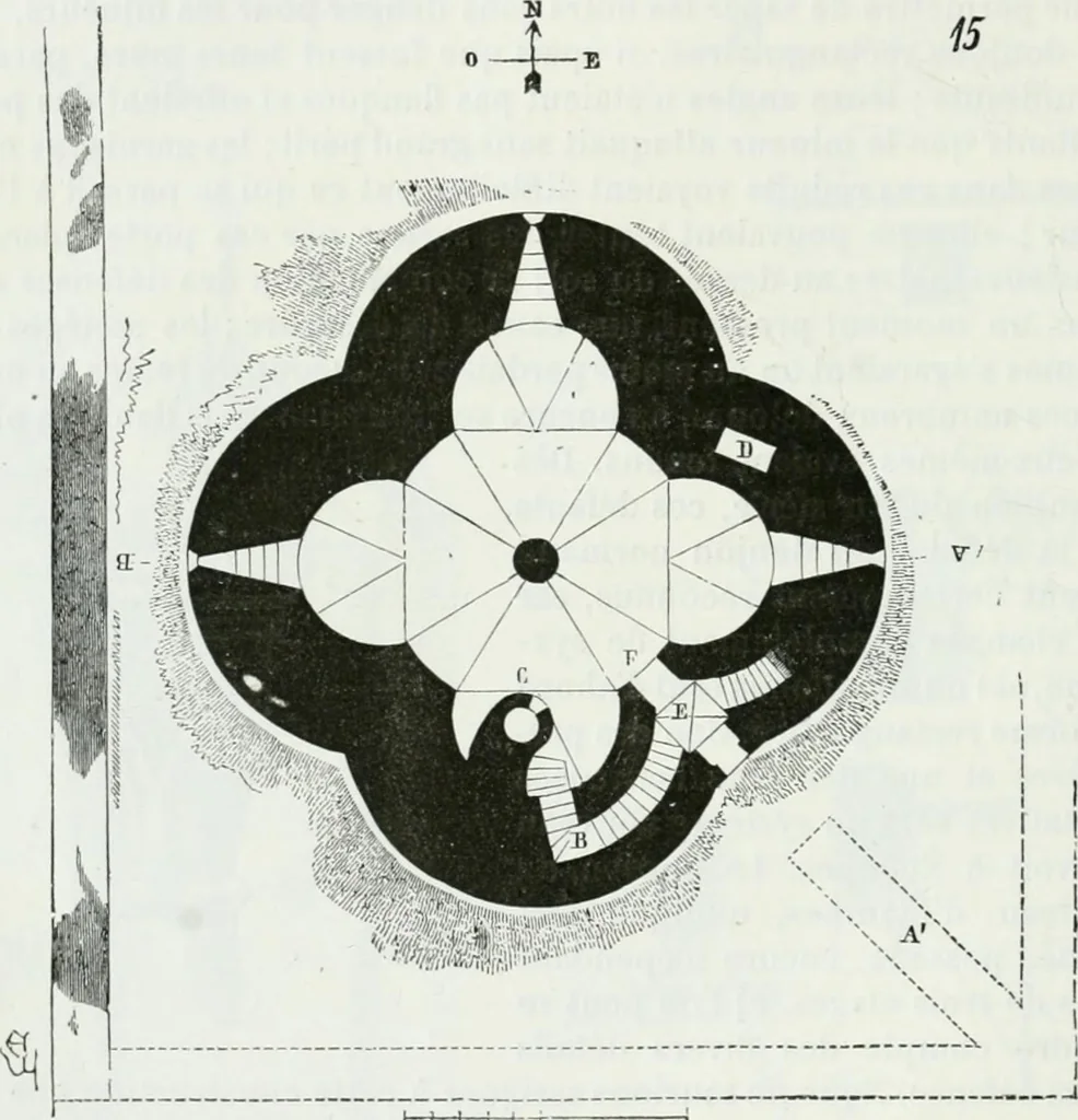 An illustration from Dictionnaire raisonné de l'architecture française du XIe au XVIe siècle, 1875, leaf 61