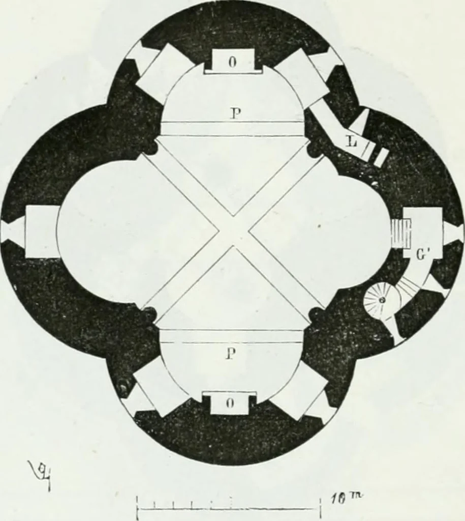 An illustration from Dictionnaire raisonné de l'architecture française du XIe au XVIe siècle, 1875, leaf 63