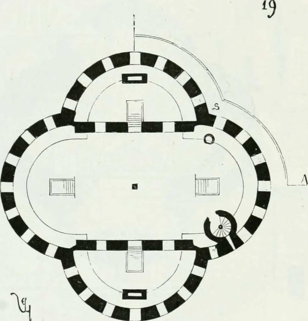 An illustration from Dictionnaire raisonné de l'architecture française du XIe au XVIe siècle, 1875, leaf 65