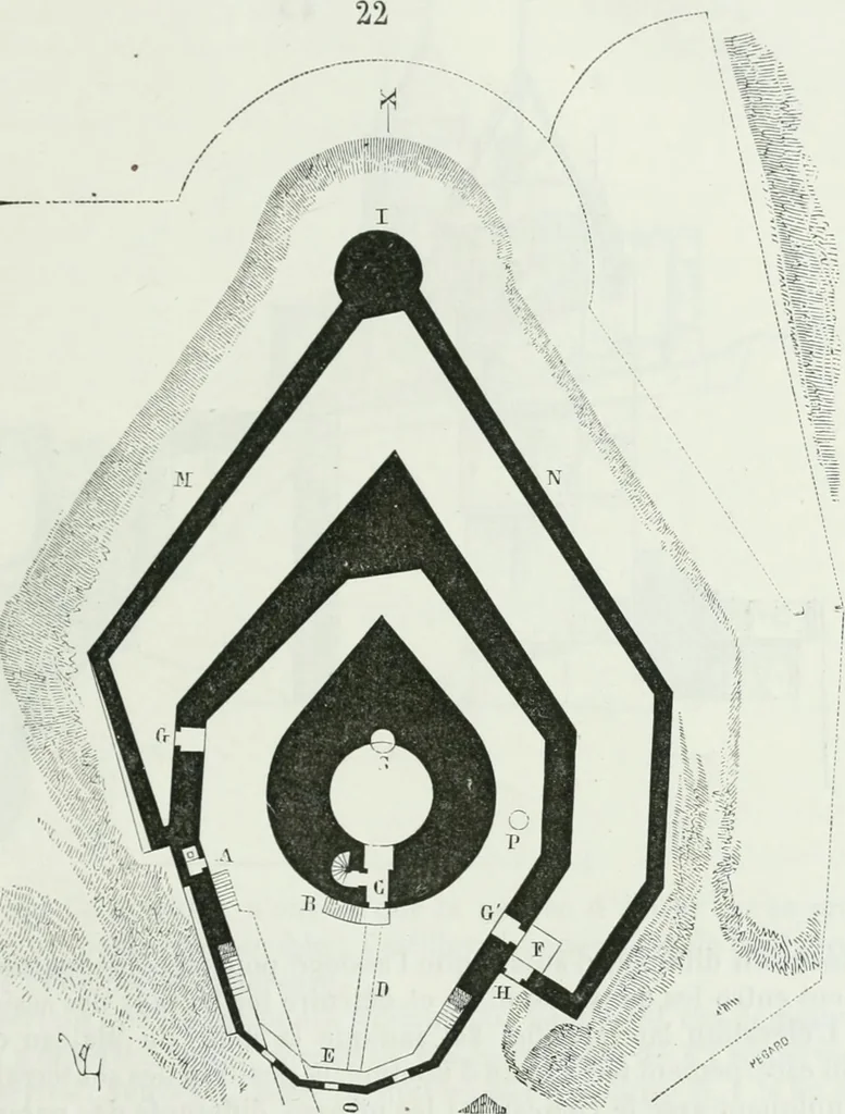 An illustration from Dictionnaire raisonné de l'architecture française du XIe au XVIe siècle, 1875, leaf 70