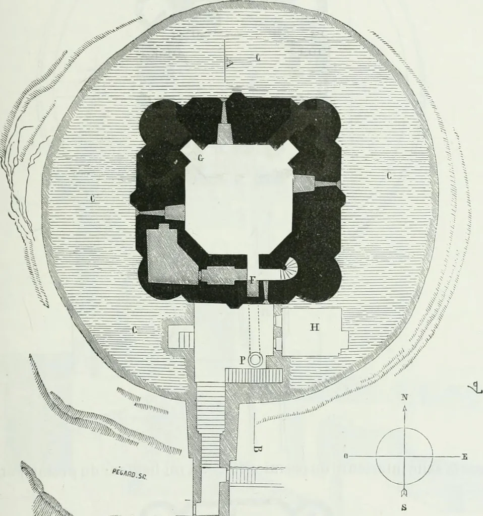 An illustration from Dictionnaire raisonné de l'architecture française du XIe au XVIe siècle, 1875, leaf 74