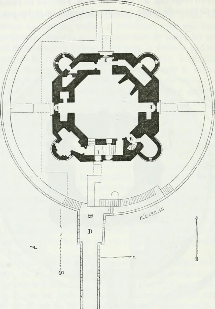 An illustration from Dictionnaire raisonné de l'architecture française du XIe au XVIe siècle, 1875, leaf 75