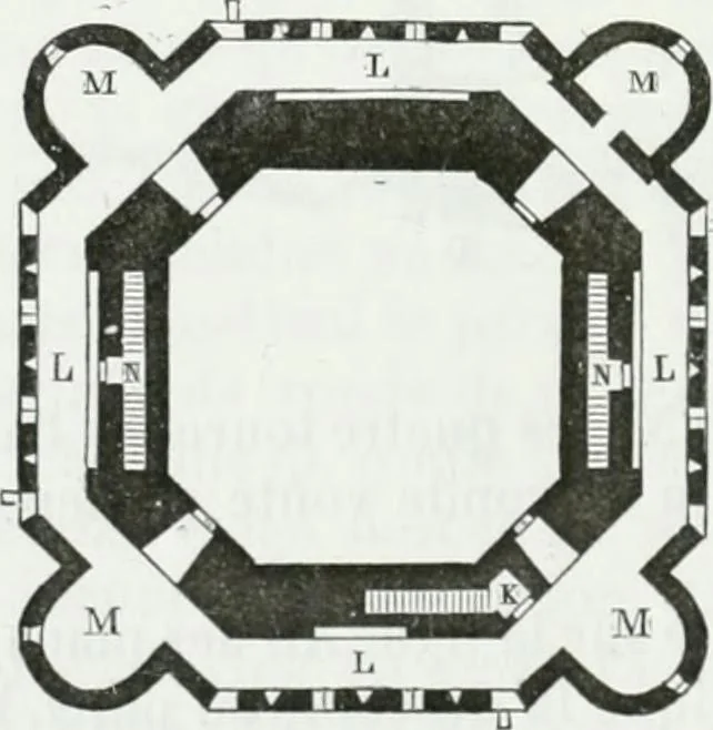 An illustration from Dictionnaire raisonné de l'architecture française du XIe au XVIe siècle, 1875, leaf 75