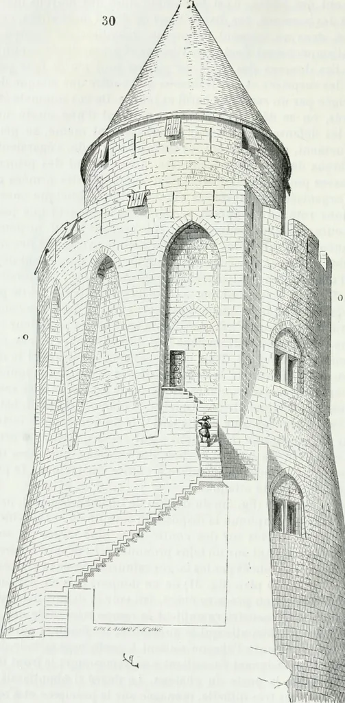 An illustration from Dictionnaire raisonné de l'architecture française du XIe au XVIe siècle, 1875, leaf 79