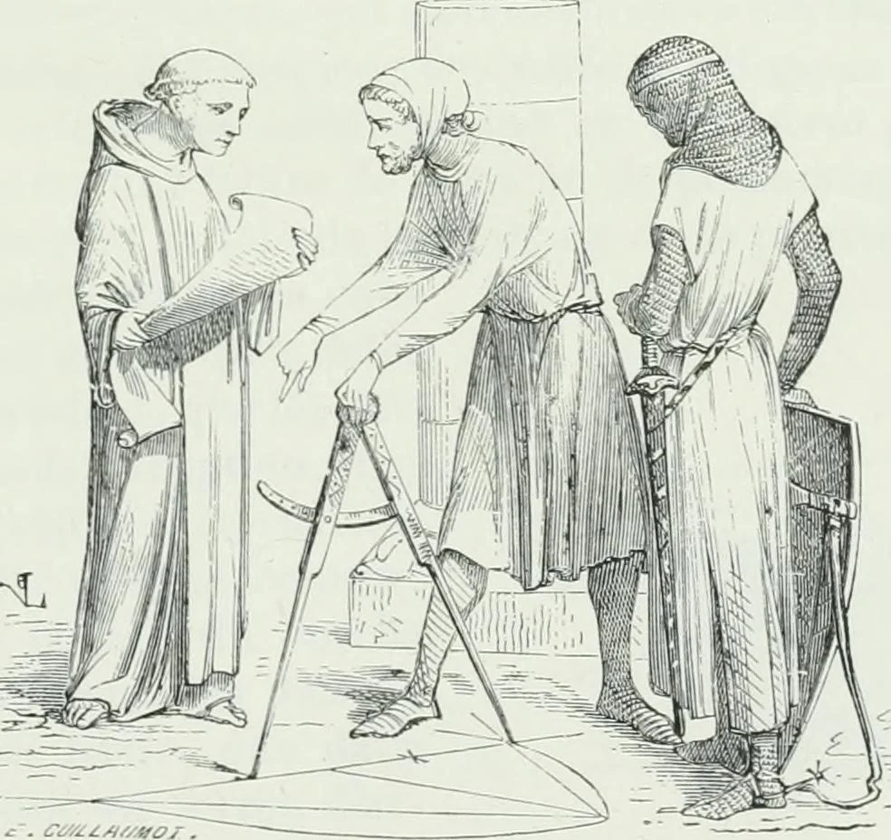 An illustration from Dictionnaire raisonné de l'architecture française du XIe au XVIe siècle, 1875, leaf 8