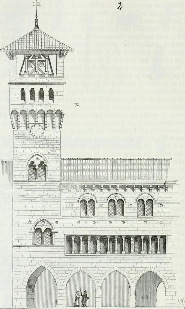An illustration from Dictionnaire raisonné de l'architecture française du XIe au XVIe siècle, 1875, leaf 101