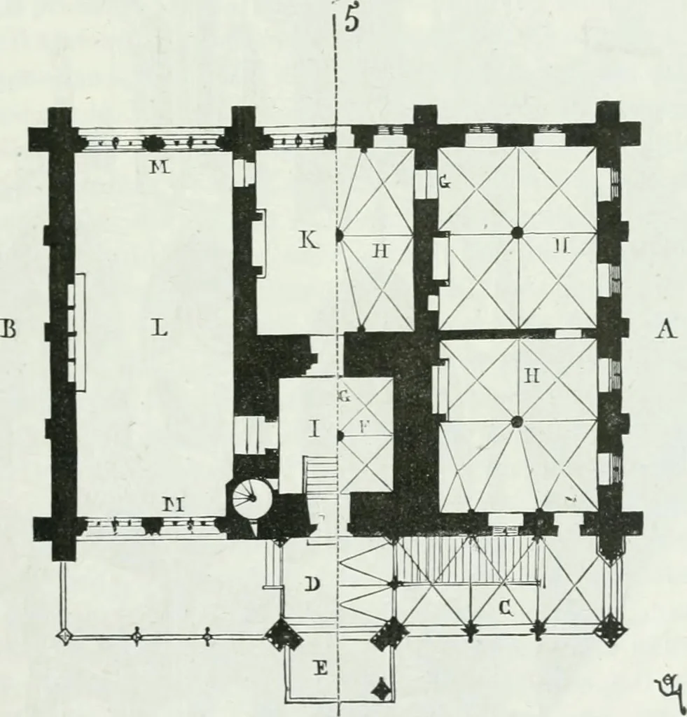 An illustration from Dictionnaire raisonné de l'architecture française du XIe au XVIe siècle, 1875, leaf 106
