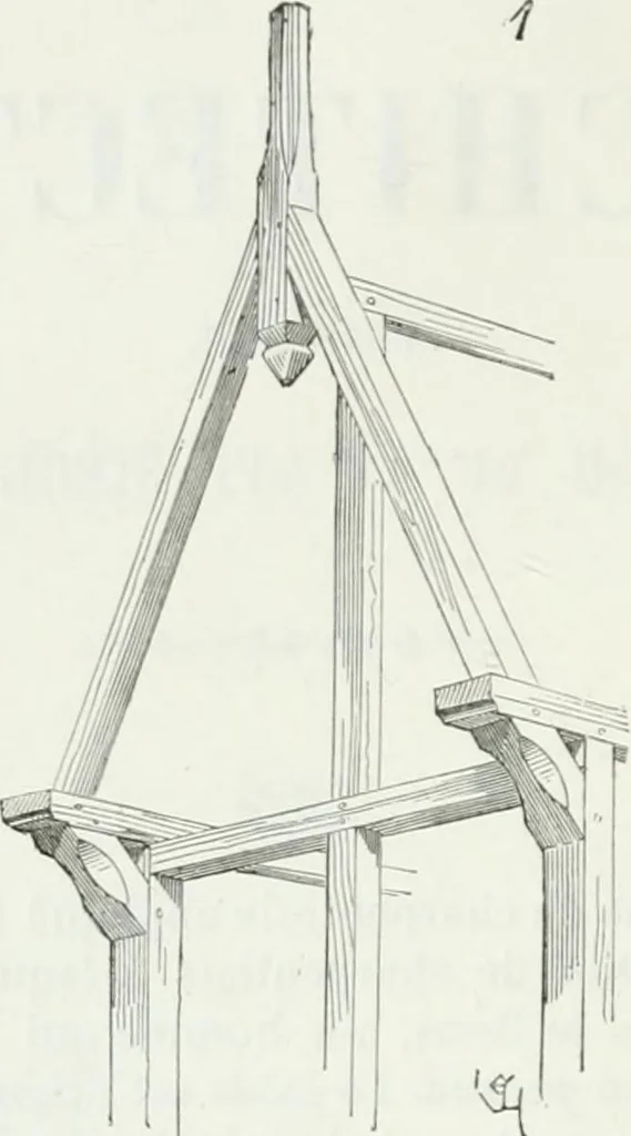 An illustration from Dictionnaire raisonné de l'architecture française du XIe au XVIe siècle, 1875, leaf 11
