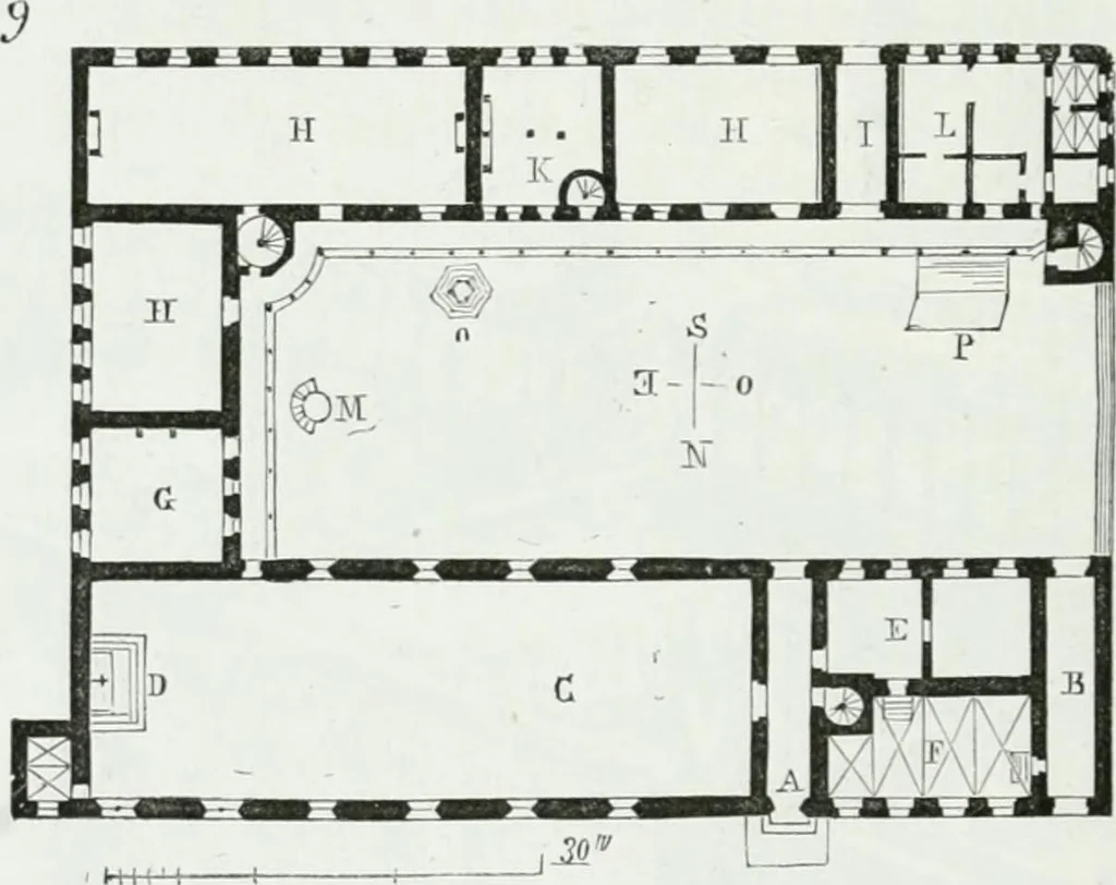 An illustration from Dictionnaire raisonné de l'architecture française du XIe au XVIe siècle, 1875, leaf 123