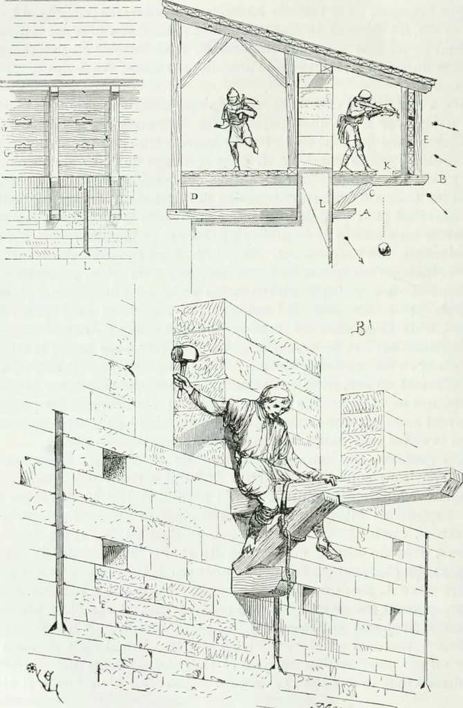 An illustration from Dictionnaire raisonné de l'architecture française du XIe au XVIe siècle, 1875, leaf 133